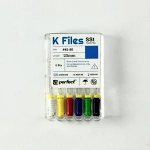 Root Canal File: K-File SS, 25mm #45-80 (6pcs/blister)